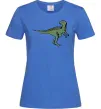 Женская футболка Dino illustration Ярко-синий фото