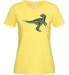 Женская футболка Dino illustration Лимонный фото