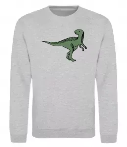 Свитшот Dino illustration Серый меланж фото