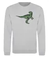 Свитшот Dino illustration Серый меланж фото