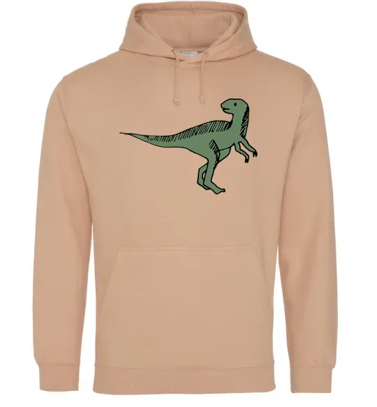 Мужская толстовка (худи) Dino illustration Песочный фото