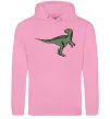 Жіноча толстовка (худі) Dino illustration Рожевий фото