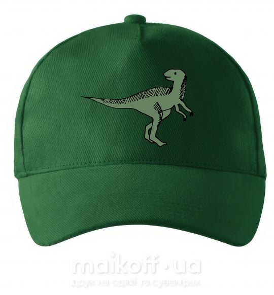 Кепка Dino illustration Темно-зелений фото