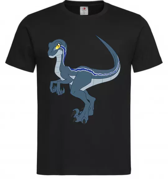 Чоловіча футболка Підступний динозавр Чорний фото