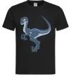 Чоловіча футболка Підступний динозавр Чорний Чоловіча футболка Підступний динозавр Чорний фото