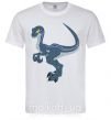 Чоловіча футболка Коварный динозавр Білий фото