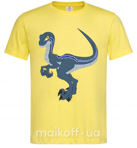 Чоловіча футболка Коварный динозавр Лимонний фото