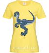 Женская футболка Коварный динозавр Лимонный фото