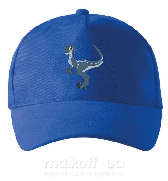 Кепка Коварный динозавр Ярко-синий фото