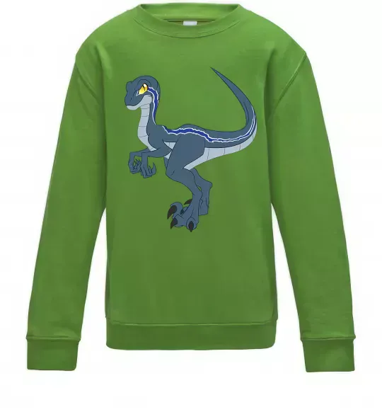 Дитячий світшот Підступний динозавр Лаймовий фото