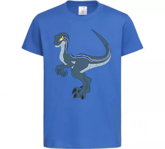 Дитяча футболка Підступний динозавр Яскраво-синій фото