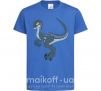 Детская футболка Коварный динозавр Ярко-синий фото