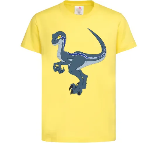 Дитяча футболка Підступний динозавр Лимонний фото