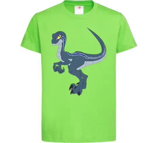 Дитяча футболка Підступний динозавр Лаймовий фото
