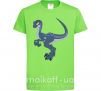 Детская футболка Коварный динозавр Лаймовый фото