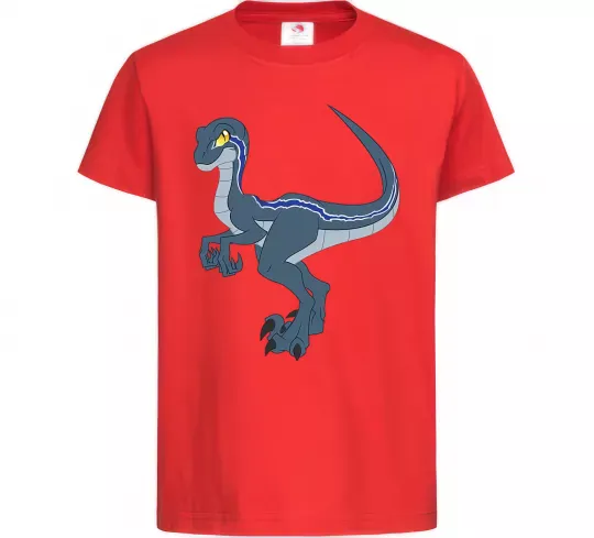 Дитяча футболка Підступний динозавр Червоний фото