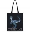 Эко-сумка Коварный динозавр Черный фото