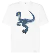 Футболка Оверсайз Підступний динозавр Білий фото