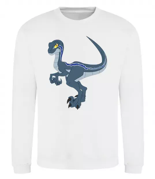 Світшот Підступний динозавр Білий фото