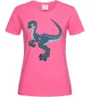 Женская футболка Підступний динозавр Ярко-розовый Женская футболка Підступний динозавр Ярко-розовый фото