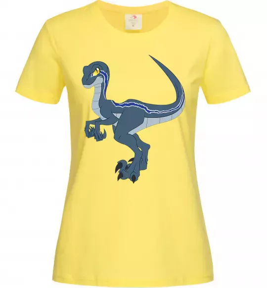 Женская футболка Підступний динозавр Лимонный фото