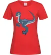 Женская футболка Підступний динозавр Красный Женская футболка Підступний динозавр Красный фото