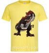 Мужская футболка Красный динозавр Лимонный фото