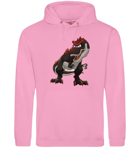 Чоловіча толстовка (худі) Червоний динозавр Рожевий фото