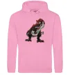 Жіноча толстовка (худі) Червоний динозавр Рожевий фото