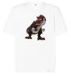 Футболка Оверсайз Червоний динозавр Білий фото