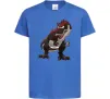 Детская футболка Червоний динозавр Ярко-синий фото