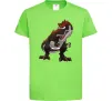 Детская футболка Червоний динозавр Лаймовый фото