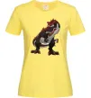 Жіноча футболка Червоний динозавр Лимонний фото