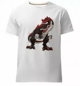 Мужская премиум футболка Види динозаврів Белый фото