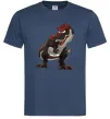 Чоловіча футболка Червоний динозавр Темно-синій Чоловіча футболка Червоний динозавр Темно-синій фото