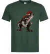 Чоловіча футболка Червоний динозавр Темно-зелений Чоловіча футболка Червоний динозавр Темно-зелений фото