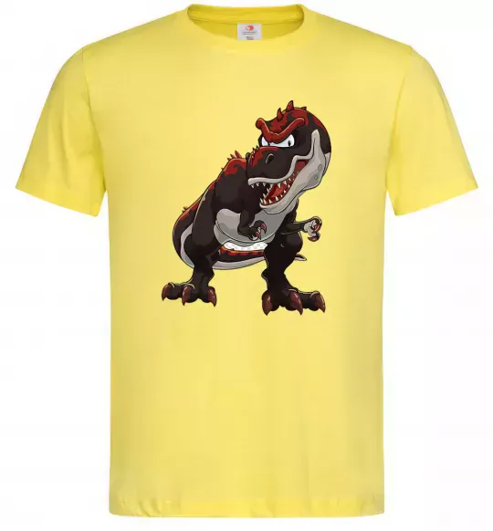 Чоловіча футболка Червоний динозавр Лимонний фото
