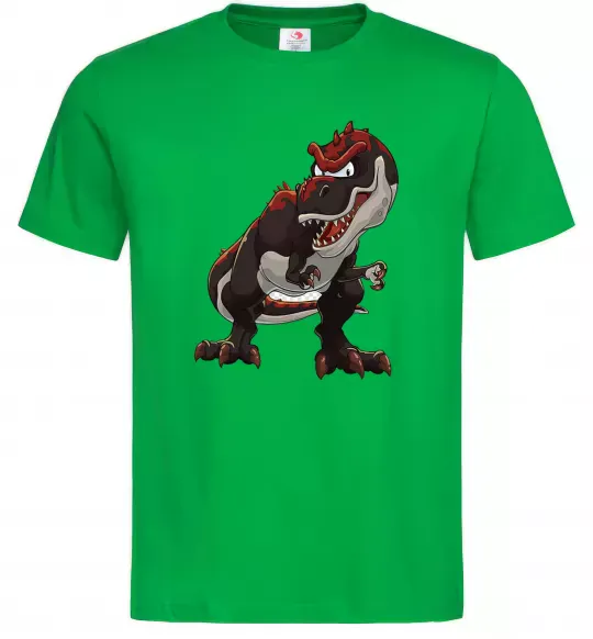 Чоловіча футболка Червоний динозавр Зелений фото