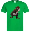 Чоловіча футболка Червоний динозавр Зелений Чоловіча футболка Червоний динозавр Зелений фото