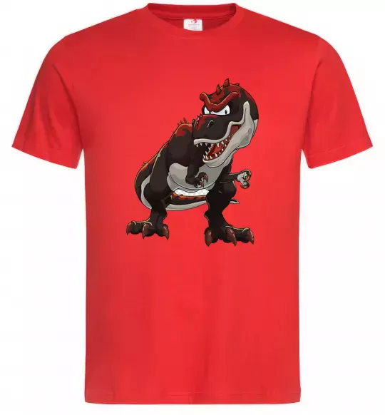 Чоловіча футболка Червоний динозавр Червоний фото