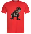 Чоловіча футболка Червоний динозавр Червоний Чоловіча футболка Червоний динозавр Червоний фото