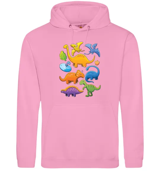 Чоловіча толстовка (худі) Little dinos art Рожевий фото