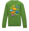 Детский Свитшот Little dinos art Лаймовый фото