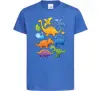 Детская футболка Little dinos art Ярко-синий фото