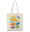 Эко-сумка Little dinos art Бежевый Эко-сумка Little dinos art Бежевый фото