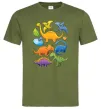 Мужская футболка Little dinos art Оливковый Мужская футболка Little dinos art Оливковый фото