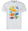 Мужская футболка Little dinos art Белый Мужская футболка Little dinos art Белый фото
