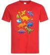 Мужская футболка Little dinos art Красный Мужская футболка Little dinos art Красный фото