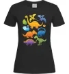 Женская футболка Little dinos art Черный Женская футболка Little dinos art Черный фото