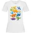 Женская футболка Little dinos art Белый Женская футболка Little dinos art Белый фото